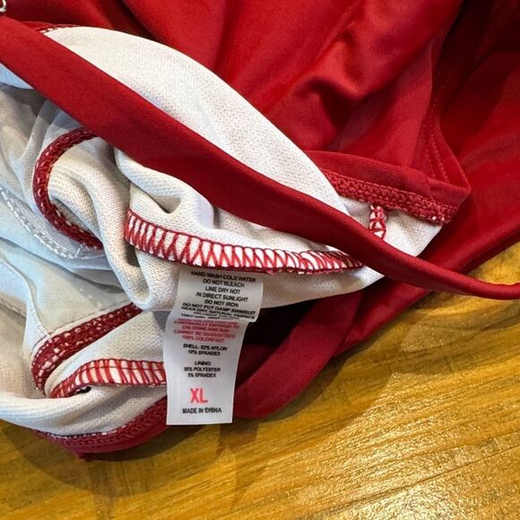 NWOT Womens Vintage Ruched Padded Tummy Control One Piece Swimsuits Swimdress XL - Picture 11 of 11